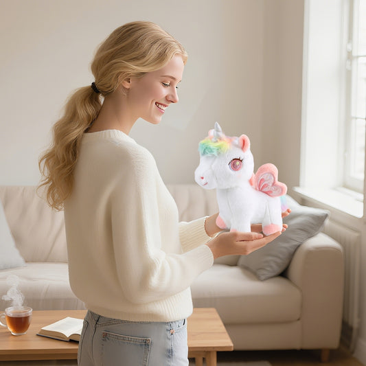 Pink Unicorn Plush Stuffed Animal β 11.8" Cute Alicorn Hugging Pillow, Soft Plush Toy Gift for Girls, Kids & Unicorn Lovers