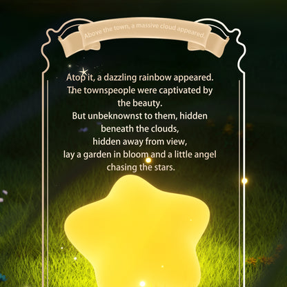 Angel Night Light Building Blocks Kit – USB Rechargeable LED Star Lamp with Flowers, Creative Home Decor & Romantic Gift for Kids & Adults