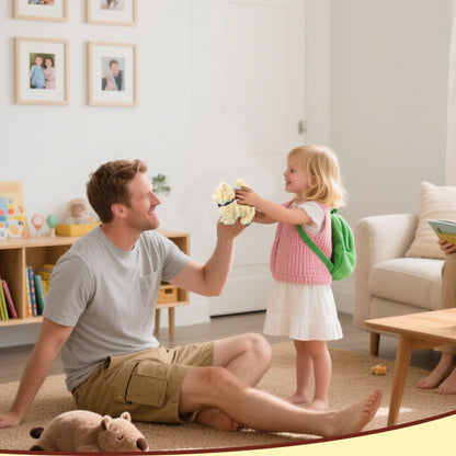 Interactive Walking Kitten Plush Toy – 7.5'' Yellow American Shorthair Cat with Meowing Sounds, Wagging Tail & Head Shaking – Soft Stuffed Animal Gift for Toddlers, Kids, Boys & Girls