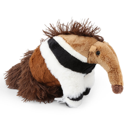 Anteater Plush Toy 10.6" – Soft Lifelike Stuffed Animal with PP Cotton, Cute Coffee Pillow Doll Toy, Washable Huggable Companion for Kids, Teens, Girls, Women, Birthday, Valentine