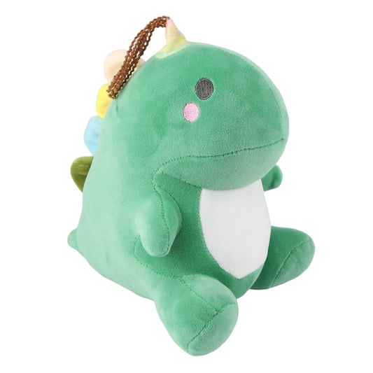 Cute Green Dinosaur Stuffed Animal Plush – Soft Chubby Dino Hugging Pillow, Adorable Plush Toy Gift for Kids, Girls & Women – Cozy Room Decor & Emotional Companion