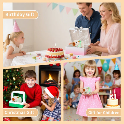 Electronic Walking Capybara Plush Toy with Turtle Shell Backpack – Interactive Capybara Stuffed Animal with Sounds & Nose Wiggle | Cute Capybara Gifts for Kids & Plush Lovers