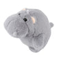 Mini Grey Hippo Plush – Small Soft Stuffed Animal Toy & Cute Bag Charm, Pocket-Size Chubby Hippopotamus Plushie Gift for Kids, Women & Girlfriends