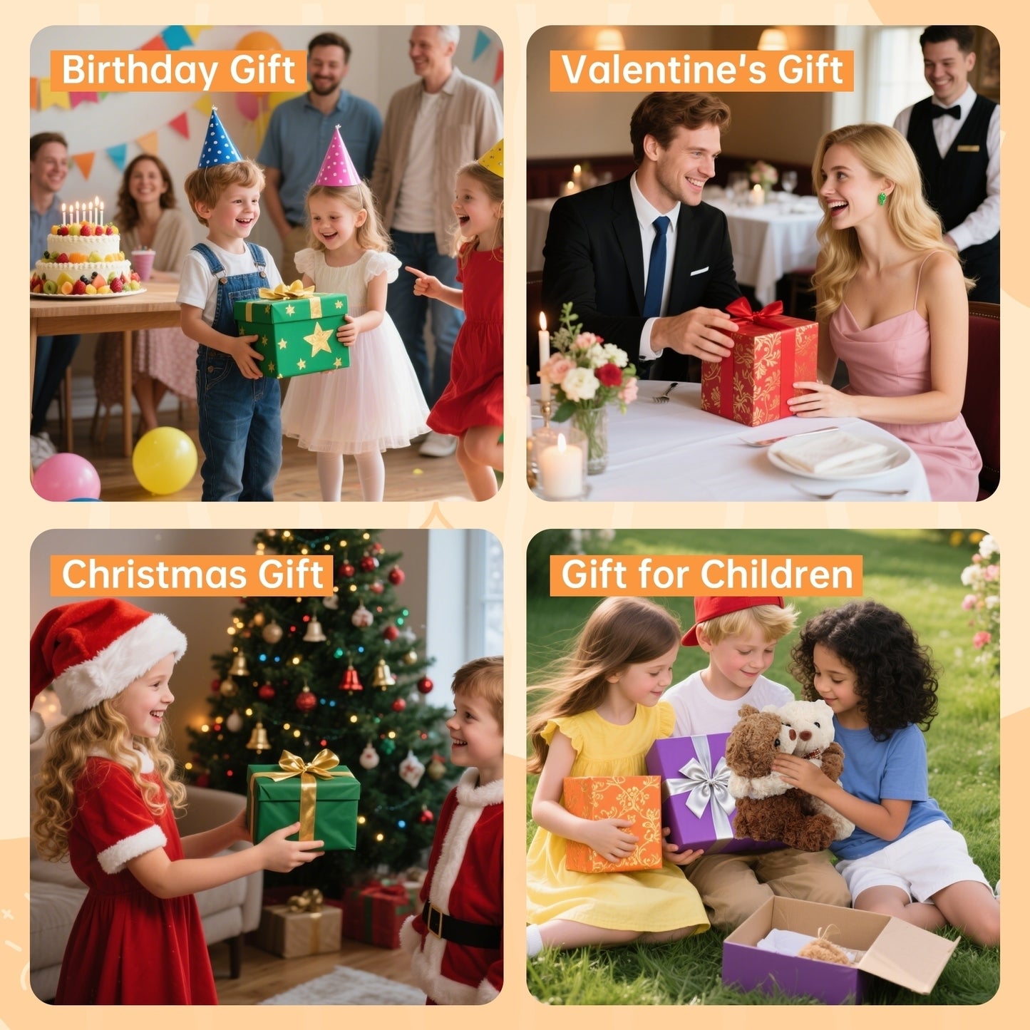 Hugging Teddy Bears – Soft Plush Couple Toys with Hook & Loop Paws, Cute Brown & White Stuffed Animals for Kids, Girlfriend & Home Decor