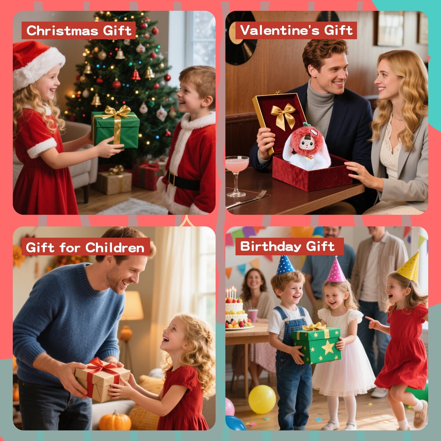 Kawaii Plush Doll – White Tomato Bunny with Vinyl Face, 7.8" Stuffed Animal Pendant, Cute Collectible Plush Toy for Girls, Boys, Teens & Women, Perfect Gift for Birthday, Christmas, Home & Car Décor