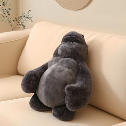 Gorilla Stuffed Animal Plush Toy 23" – Realistic Black Monkey Plush for Kids, Teens & Adults | Soft Huggable Pillow Plushie for Bedtime, Travel, Sofa & Room Décor | Cute Gift for Birthday, Christmas, Valentine