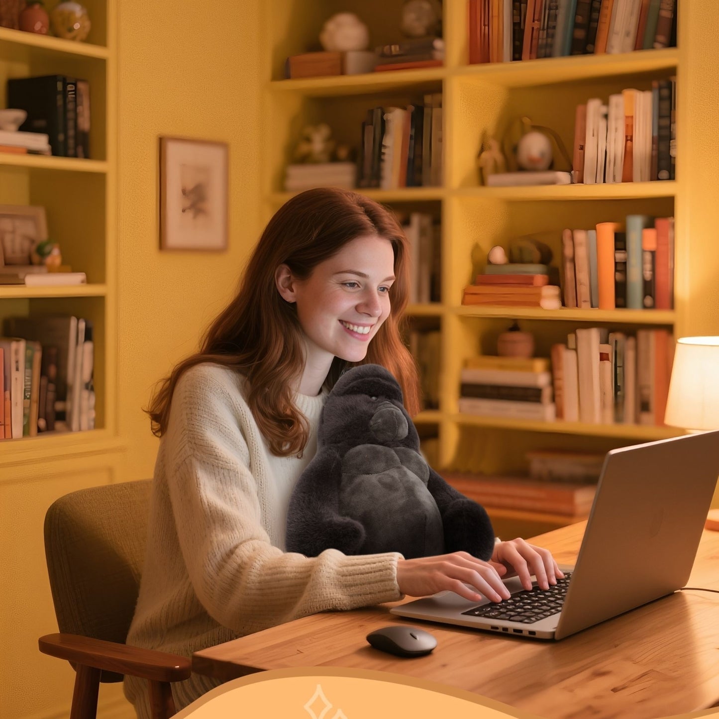 Gorilla Stuffed Animal Plush Toy 23" – Realistic Black Monkey Plush for Kids, Teens & Adults | Soft Huggable Pillow Plushie for Bedtime, Travel, Sofa & Room Décor | Cute Gift for Birthday, Christmas, Valentine