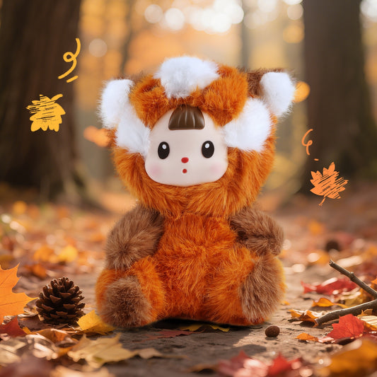 Kawaii Brown Raccoon Plush Figure Toy – Vinyl Face Stuffed Animal Doll, Cute Collectible Plushie Gift for Kids, Teens & Women, Perfect for Birthday, Christmas, Home & Car Décor