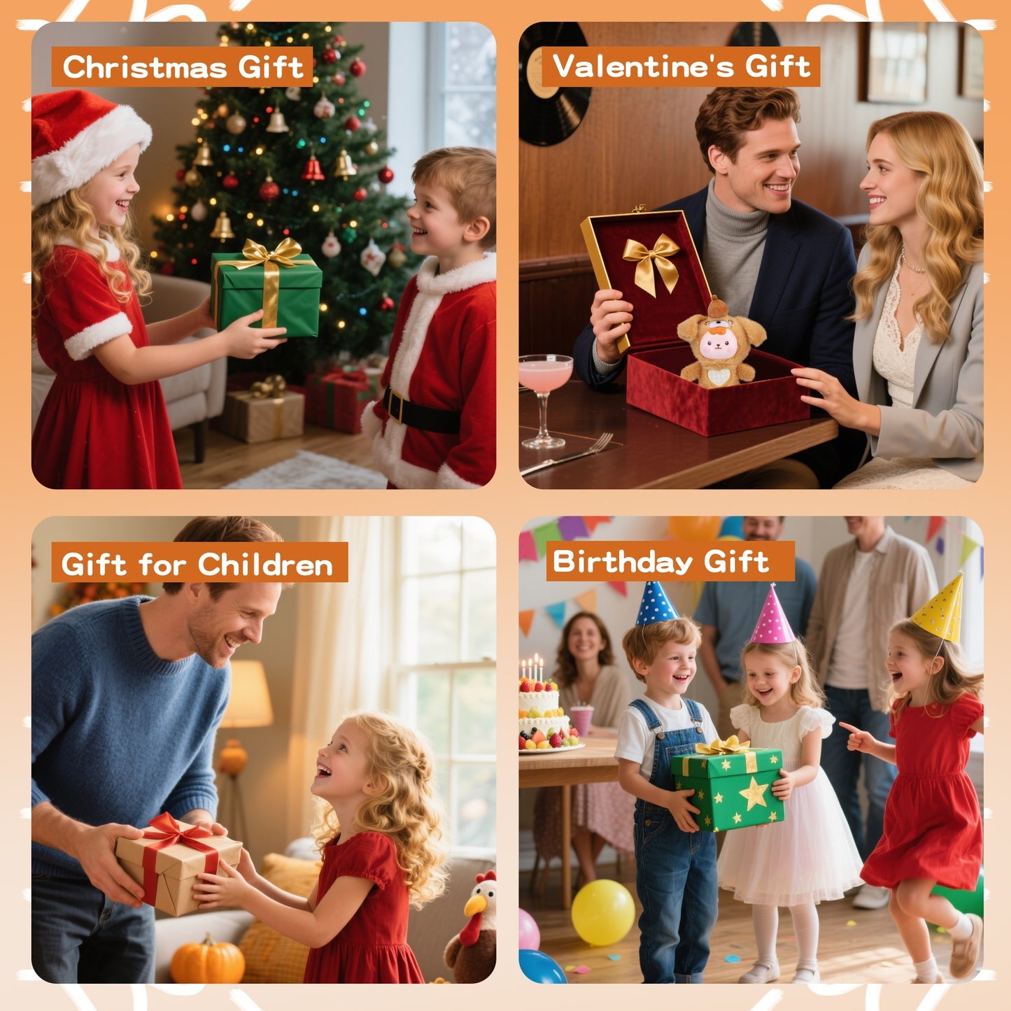 Kawaii Brown Puppy Plush Doll Keyring – Cute Dog Plush Toy with Vinyl Face & Heart Embroidery, Soft Stuffed Animal Keychain for Girls, Boys, Teens & Women, Collectible Plushie Gift, Bag Charm & Car Décor