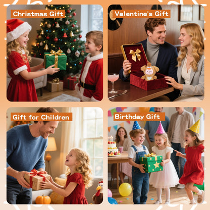 Kawaii Brown Puppy Plush Doll Keyring – Cute Dog Plush Toy with Vinyl Face & Heart Embroidery, Soft Stuffed Animal Keychain for Girls, Boys, Teens & Women, Collectible Plushie Gift, Bag Charm & Car Décor