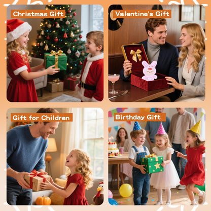 Blossom – Soft Pink Bunny Plush Doll with Vinyl Face & Heart Embroidery | Kawaii Collectible Plushie, Bag Charm & Gift for Girls, Teens, Women