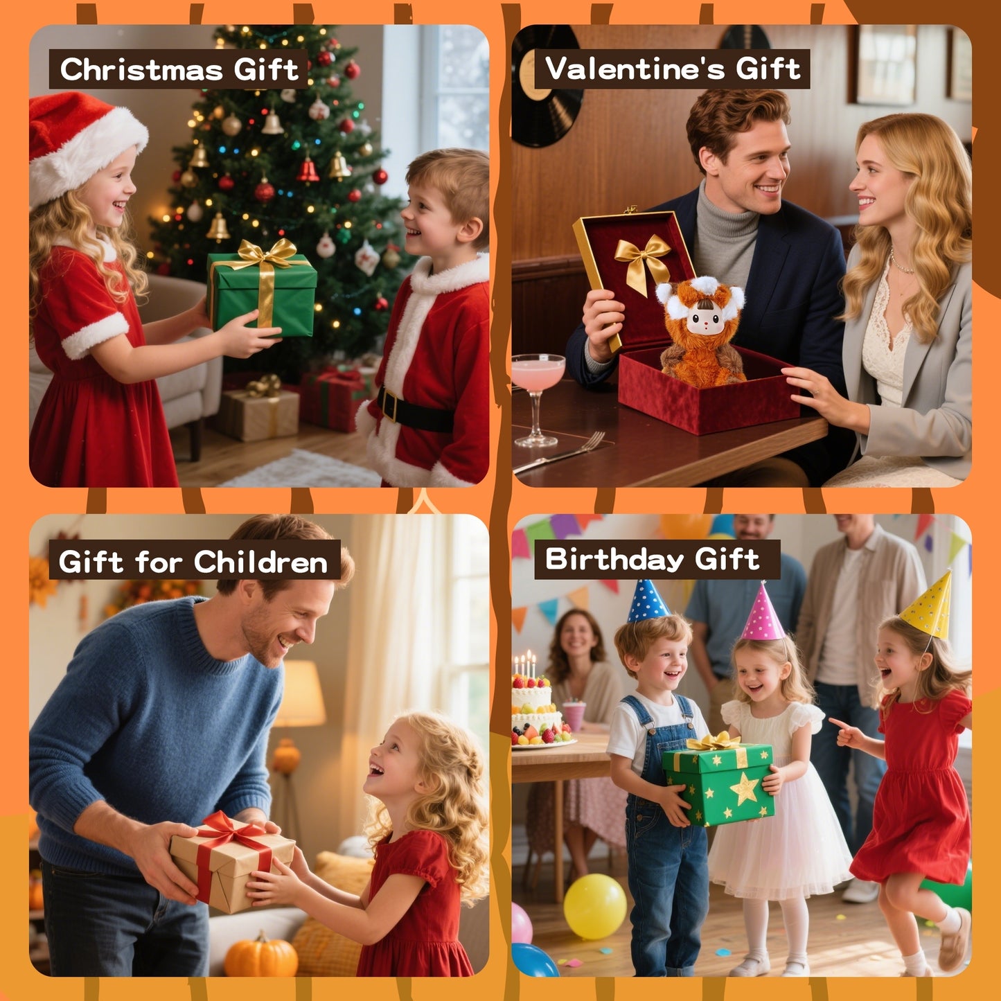 Kawaii Brown Raccoon Plush Figure Toy – Vinyl Face Stuffed Animal Doll, Cute Collectible Plushie Gift for Kids, Teens & Women, Perfect for Birthday, Christmas, Home & Car Décor