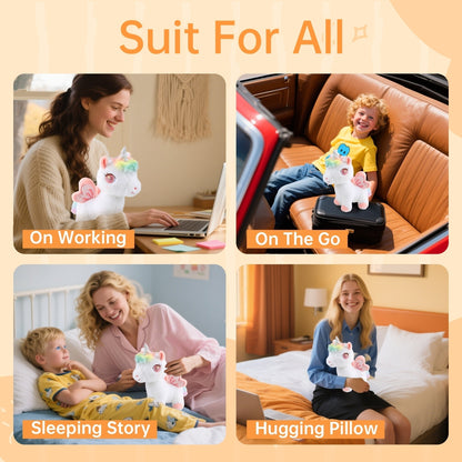 Pink Unicorn Plush Stuffed Animal – 11.8" Cute Alicorn Hugging Pillow, Soft Plush Toy Gift for Girls, Kids & Unicorn Lovers