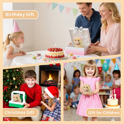 Interactive Walking Kitten Plush Toy – 7.5'' Yellow American Shorthair Cat with Meowing Sounds, Wagging Tail & Head Shaking – Soft Stuffed Animal Gift for Toddlers, Kids, Boys & Girls