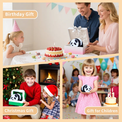 Interactive Walking Panda Plush Toy with Sound & Nodding Head – 7'' Soft Animated Stuffed Animal, Battery Operated Crawling Panda Gift for Toddlers, Kids, Boys & Girls